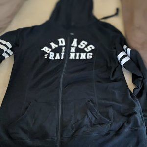 Graphic zipup hoodie